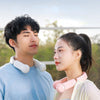 Portable Mini Neck Fan  Portable Bladeless Fan USB Rechargeable Leafless Hanging Fans Air Cooler Cooling Wearable Neckband Fans